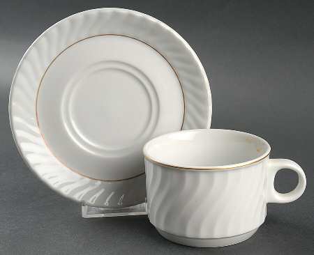 9190 Flat Cup & Saucer Set