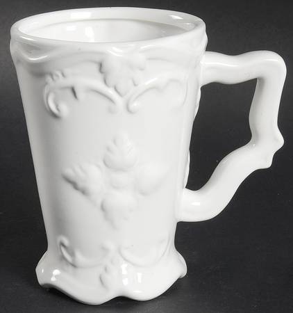 Fancy Scroll White Mug