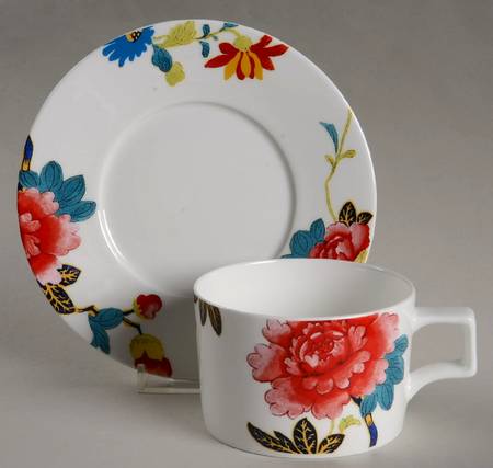 Isabella Flat Cup & Saucer Set
