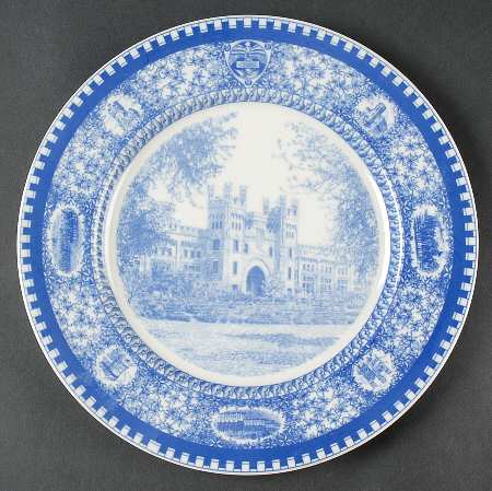 Culver Military Academy Blue Dinner Plate