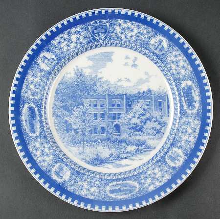 Culver Military Academy Blue Dinner Plate