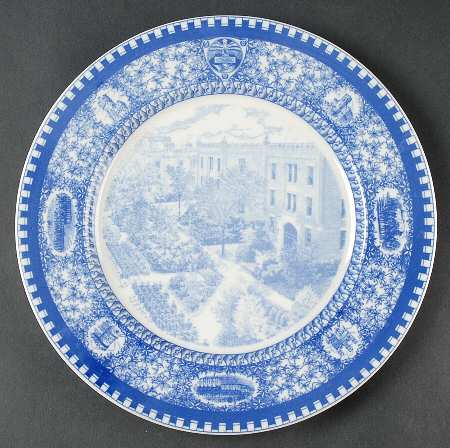 Culver Military Academy Blue Dinner Plate