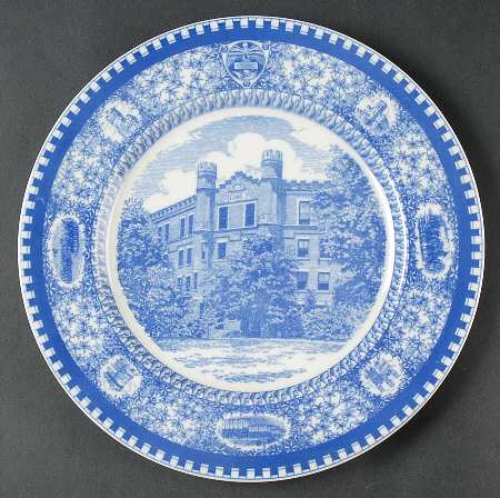 Culver Military Academy Blue Dinner Plate
