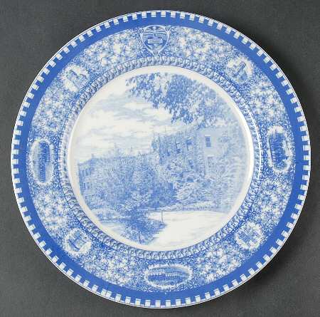 Culver Military Academy Blue Dinner Plate