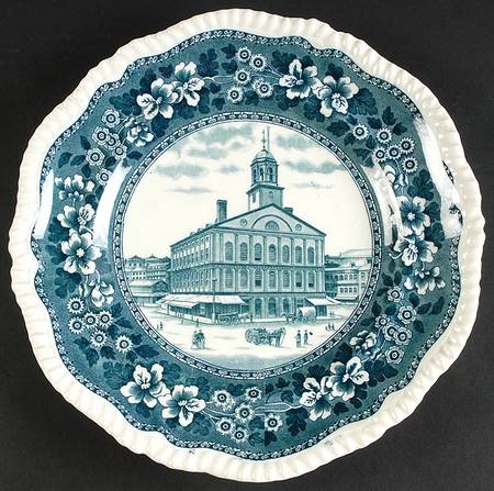 Boston Scenes Blue Green by Spode