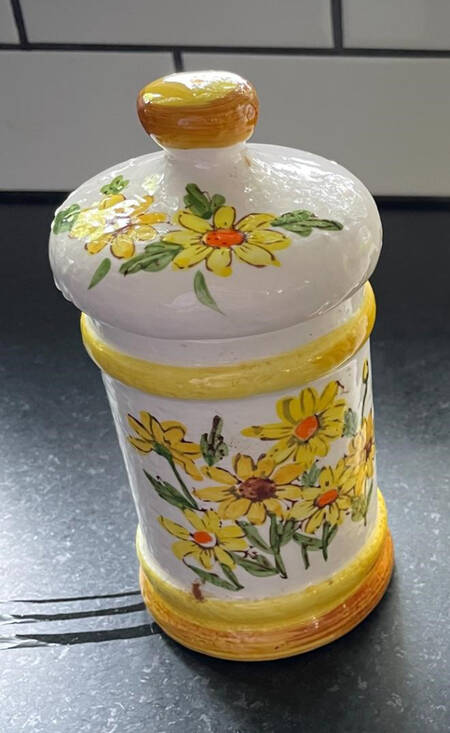 Spring Flowers Small Canister & Lid