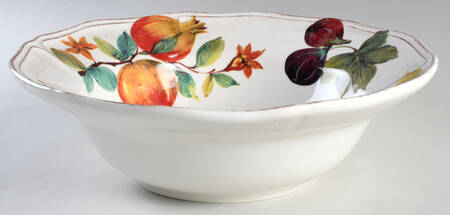 Autumn Fruit 13" Round Serving Bowl