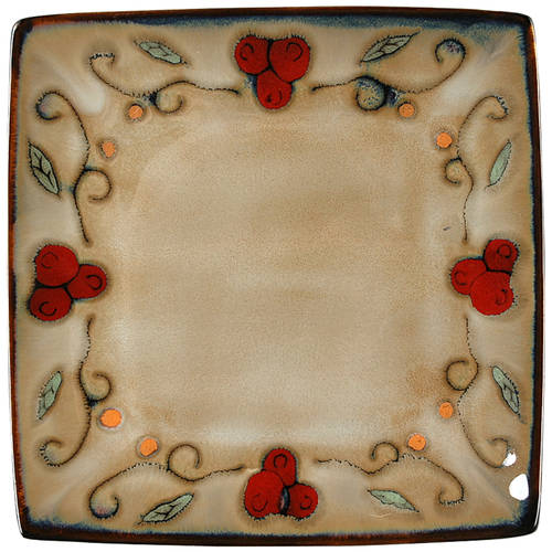 Jubilee Black Square Salad Plate