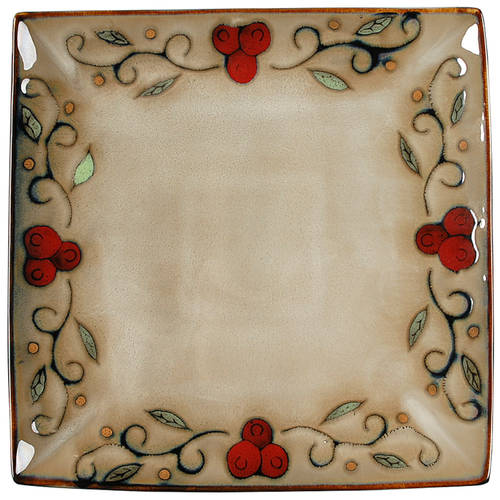 Jubilee Black Square Dinner Plate