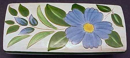 Tropic Flower Divided Cigarette Box with Lid