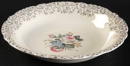 Golden Bouquet Coupe Soup Bowl