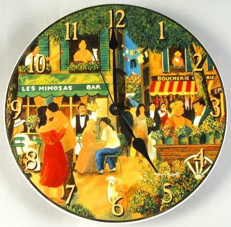 Spring in Paris Hanging Wall Clock