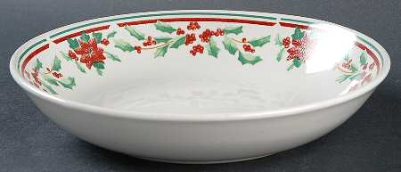 Poinsettia Delight Coupe Soup Bowl