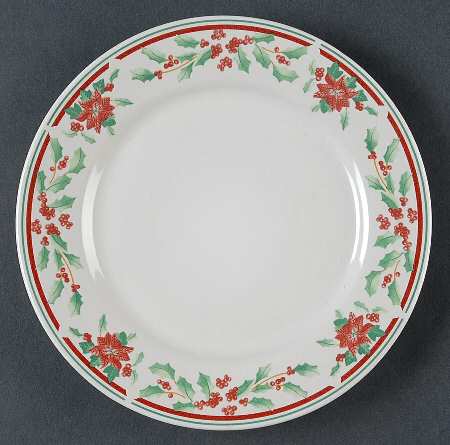 Poinsettia Delight Salad Plate