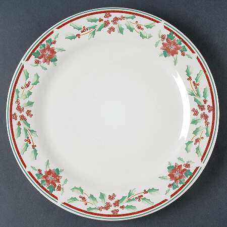Poinsettia Delight 12" Chop Plate (Round Platter)
