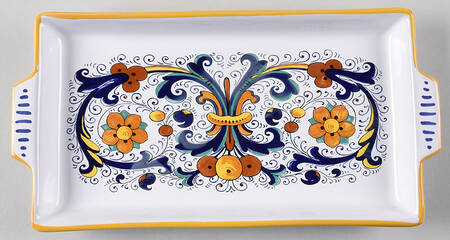 Deruta Rectangular Tray 11"