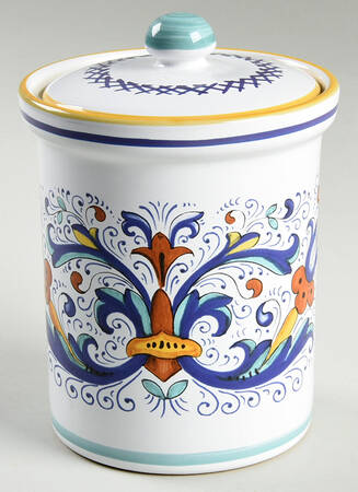 Deruta Small Canister & Lid