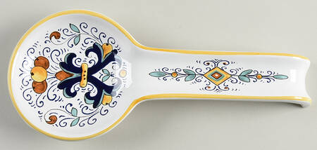 Deruta Spoon Rest/Holder (Holds 1 Spoon)
