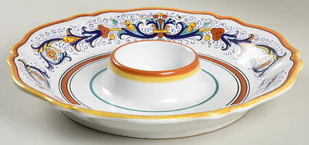 Deruta 1 Piece Chip & Dip