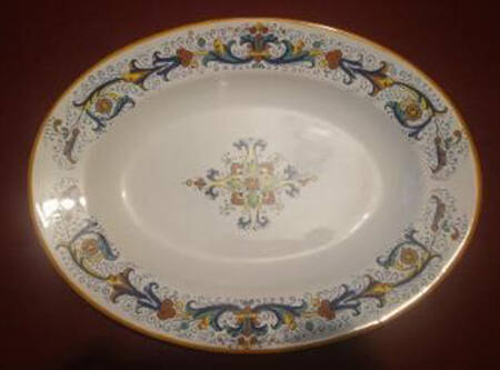 Deruta 18" Oval Serving Platter