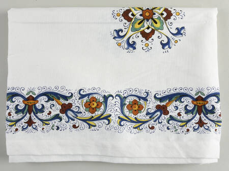 Deruta 18" X 108" Cloth Table Runner