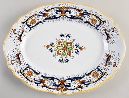 Deruta 15" Oval Serving Platter