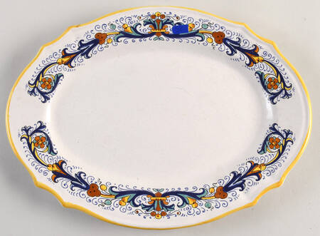 Deruta 12" Oval Serving Platter