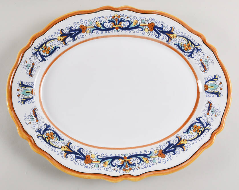 Deruta 16" Deep Oval Serving Platter