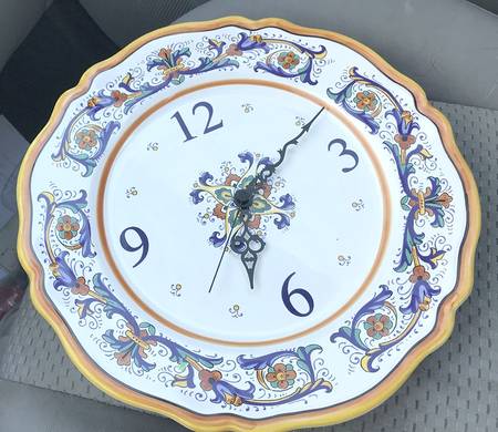 Deruta Clock Plate