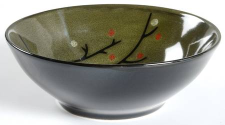 Blossom Black Soup/Cereal Bowl