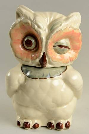 Owls Cookie Jar & Lid