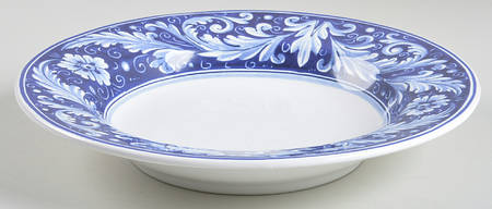 Italian Renaissance Large Rim Soup Bowl