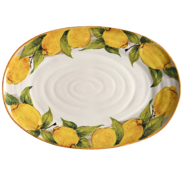 Italian Lemon 20" Oval Serving Platter