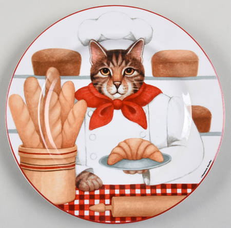 Gourmet Cats Salad/Dessert Plate