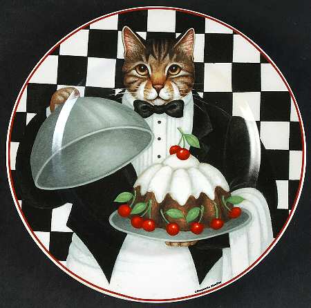 Gourmet Cats Salad/Dessert Plate