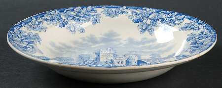 Acora Blue Rim Soup Bowl