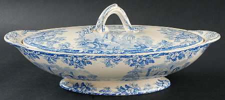 Acora Blue Oval Covered Vegetable