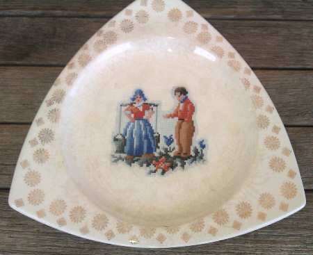 Petit Point (Dutch) Tricorne and Gold Stars by Salem