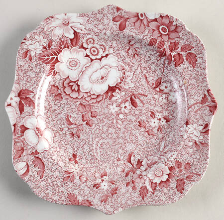 Primula Red Square Luncheon Plate