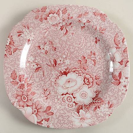 Primula Red Square Luncheon Plate