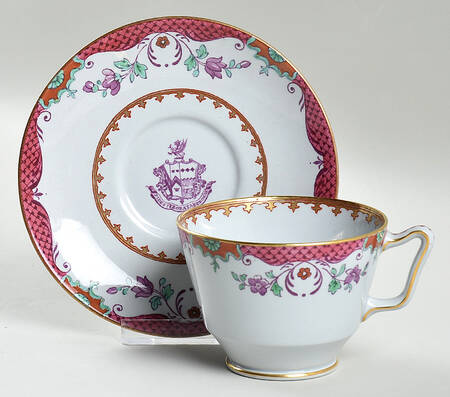 Y1880 Footed Cup & Saucer Set
