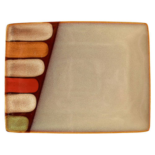 Elements Brown Rectangular Salad Plate