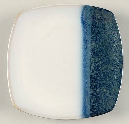 Metallics Blue Square Salad Plate
