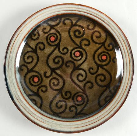 Verona-Florence Black Salad Plate