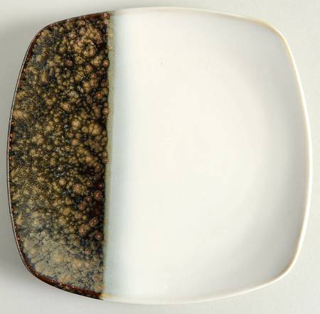 Reflection Black Square Salad Plate