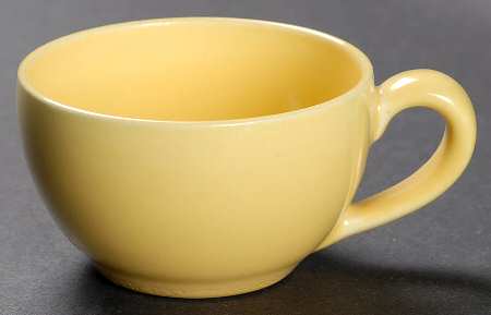 California Modern Yellow (Bright, No Specks) Flat Demitasse Cup