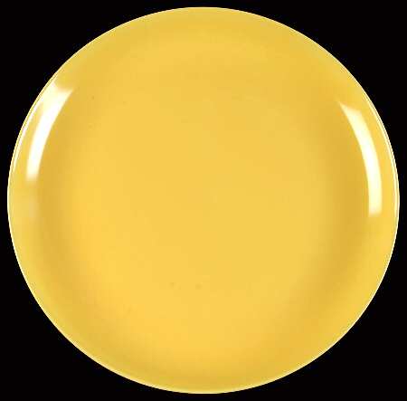 California Modern Yellow (Bright, No Specks) 12" Chop Plate (Round Platter)