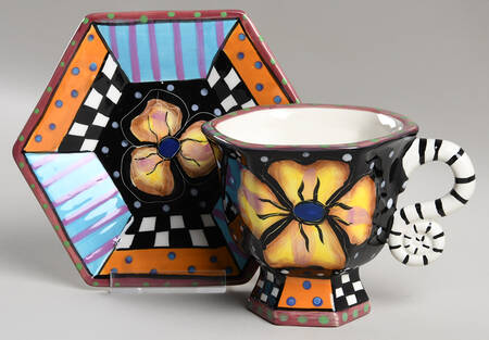S2D2 Footed Cup & Saucer Set