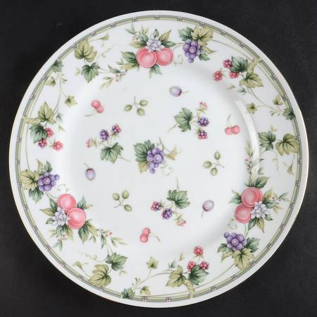 Provence (Gold Trim) Cake Plate