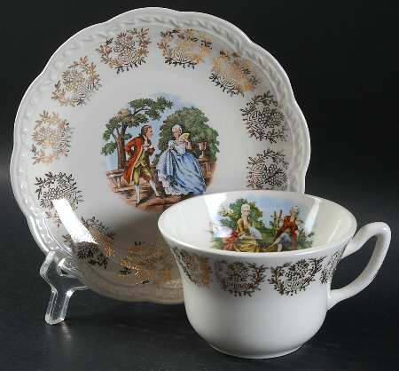 STT414 Flat Cup & Saucer Set by Stetson